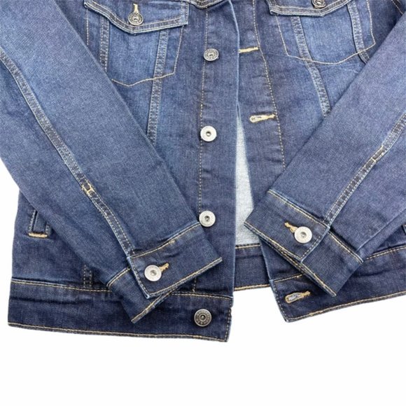 Goodfellow & Co Men's Trivia Trucker Jean Jacket - Dark Blue, M - Picture 3 of 8